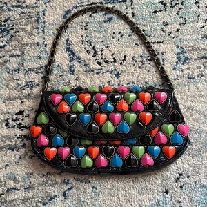 Vtg Betsey Johnson Y2K Candy Hearts Purse